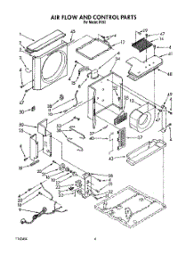 03 - Air Flow And Control parts for Whirlpool Air Conditioner R153 from AppliancePartsPros.com