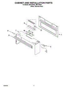 06 - Cabinet And Installation Parts parts for Whirlpool Microwave IMH15XRS2 from AppliancePartsPros.com