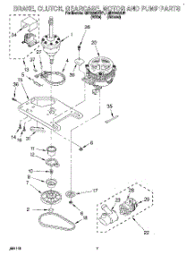 05 - Brake, Clutch, Gearcase, Motor & Pump parts for Whirlpool Washer LMR5243AW1 from AppliancePartsPros.com