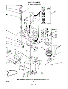 03 - Drive parts for Whirlpool Washer LA6700XKW1 from AppliancePartsPros.com