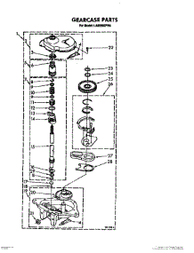 10 - Gearcase parts for Whirlpool Washer LA5599XPW4 from AppliancePartsPros.com