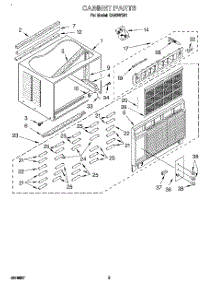 03 - Cabinet parts for Whirlpool Air Conditioner CA29WC51 from AppliancePartsPros.com