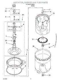 03 - Agitator, Basket And Tub Parts parts for Whirlpool Washer IJ46001 from AppliancePartsPros.com
