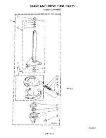 09 - Brake And Drive Tube parts for Whirlpool Washer LA7899XPW3 from AppliancePartsPros.com