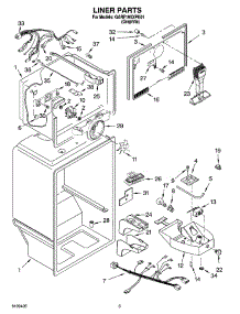 02 - Liner Parts parts for Whirlpool Refrigerator GARF19XXPK01 from AppliancePartsPros.com