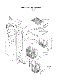 05 - Freezer Liner parts for Whirlpool Refrigerator 3XKGN705000 from AppliancePartsPros.com