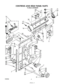 03 - Controls And Rear Panel parts for Whirlpool Washer LA5600XSW0 from AppliancePartsPros.com