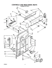 03 - Controls And Rear Panel parts for Whirlpool Washer AL5143VG1 from AppliancePartsPros.com