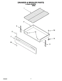 05 - Drawer & Broiler Parts, Optional Parts parts for Whirlpool Range IES366SQ0 from AppliancePartsPros.com