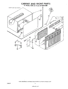 04 - Section parts for Whirlpool Air Conditioner ACW094XM0 from AppliancePartsPros.com