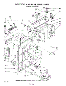 03 - Controls And Rear Panel parts for Whirlpool Washer 3LA5580XSW0 from AppliancePartsPros.com