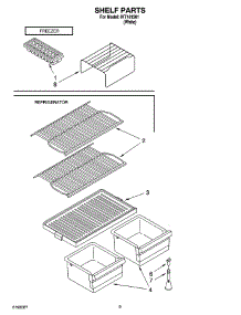 05 - Shelf Parts, Optional Parts parts for Whirlpool Refrigerator IKT141301 from AppliancePartsPros.com