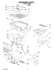 04 - Dispenser Parts parts for Whirlpool Washer IFR42000 from AppliancePartsPros.com