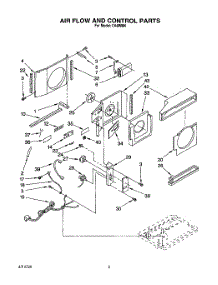 03 - Air Flow And Control parts for Whirlpool Air Conditioner CA6WM4 from AppliancePartsPros.com