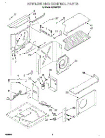 02 - Airflow And Control parts for Whirlpool Air Conditioner ACM152XE0 from AppliancePartsPros.com