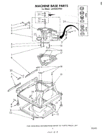 07 - Machine Base parts for Whirlpool Washer LA5400XPW0 from AppliancePartsPros.com