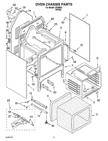 04 - Oven Chassis Parts parts for Whirlpool Range IJP89802 from AppliancePartsPros.com