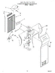 11 - Air Flow parts for Kitchenaid Refrigerator KSUS22QDAL00 from AppliancePartsPros.com