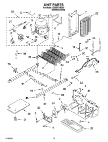 10 - Unit Parts parts for Whirlpool Refrigerator ID2GFGXRS00 from AppliancePartsPros.com