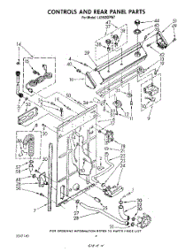 03 - Controls And Rear Panel parts for Whirlpool Washer LA5600XPW7 from AppliancePartsPros.com