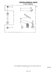 06 - Miscellaneous , Literature And Optional parts for Whirlpool Washer LA5380XPW2 from AppliancePartsPros.com