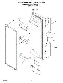 06 - Refrigerator Door Parts parts for Whirlpool Refrigerator ITQ225800 from AppliancePartsPros.com