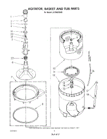 04 - Agitator, Basket And Tub parts for Whirlpool Washer LA7980XSW0 from AppliancePartsPros.com