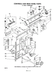 03 - Controls And Rear Panel parts for Whirlpool Washer LA5000XPW2 from AppliancePartsPros.com