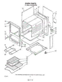 02 - Section parts for Whirlpool Range RF010EXPW0 from AppliancePartsPros.com