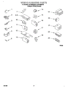 07 - Wiring Harness parts for Whirlpool Washer 4LSC8255BN0 from AppliancePartsPros.com