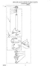 07 - Brake And Drive Tube parts for Whirlpool Washer RAB1121EW1 from AppliancePartsPros.com
