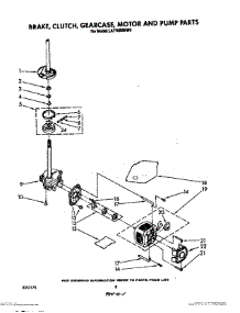 06 - Brake, Clutch, Gearcase, Motor And Pump parts for Whirlpool Washer LA7700XWN0 from AppliancePartsPros.com