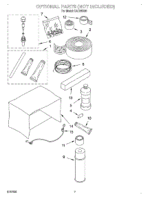 04 - Optional parts for Whirlpool Air Conditioner CA12WR90 from AppliancePartsPros.com