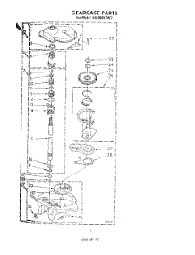 10 - Gearcase parts for Whirlpool Washer LA6000XPW3 from AppliancePartsPros.com