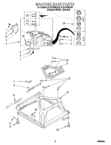 06 - Machine Base parts for Whirlpool Washer 6LBR7255BN0 from AppliancePartsPros.com
