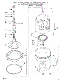 03 - Agitator, Basket And Tub parts for Whirlpool Washer LSP6244BN0 from AppliancePartsPros.com