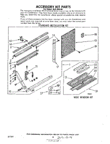 05 - Accessory Kit parts for Whirlpool Air Conditioner ALF20040 from AppliancePartsPros.com