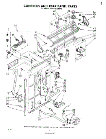 03 - Controls And Rear Panel parts for Whirlpool Washer LA5430XMW1 from AppliancePartsPros.com