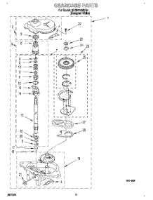 08 - Gearcase parts for Whirlpool Washer 6LBR6233BQ0 from AppliancePartsPros.com