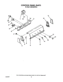07 - Control Panel parts for Kitchenaid Washer KAWE860WAL2 from AppliancePartsPros.com