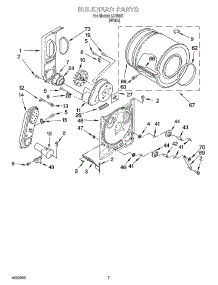 04 - Bulkhead Parts, Optional Parts (Not Included) parts for Whirlpool Dryer IJ70001 from AppliancePartsPros.com