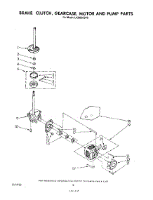 06 - Brake, Clutch, Gearcase, Motor And Pump parts for Whirlpool Washer LA3800XSW0 from AppliancePartsPros.com