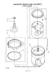 04 - Agitator, Basket And Tub parts for Whirlpool Washer LA3400XSW0 from AppliancePartsPros.com
