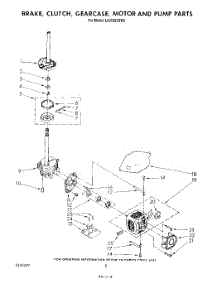 06 - Brake, Clutch, Gearcase, Motor And Pump parts for Whirlpool Washer LA5530XSW2 from AppliancePartsPros.com
