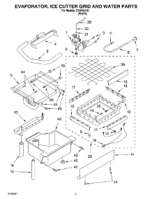 02 - Evaporator Ice Cutter Grid And Water Parts parts for Whirlpool Ice Machine CSW45A1D from AppliancePartsPros.com