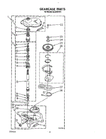 11 - Gearcase parts for Whirlpool Washer AL6245VL1 from AppliancePartsPros.com