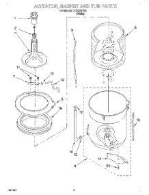 03 - Agitator, Basket And Tub parts for Whirlpool Washer CCW5294W0 from AppliancePartsPros.com