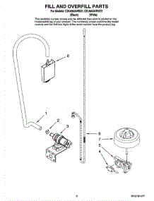 06 - Fill And Overfill Parts parts for Whirlpool Dishwasher CDU650AWW37 from AppliancePartsPros.com