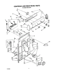 03 - Controls And Rear Panel parts for Whirlpool Washer AX5133VG1 from AppliancePartsPros.com
