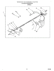 08 - Wiring Harness parts for Kitchenaid Washer KAWE567WWH0 from AppliancePartsPros.com